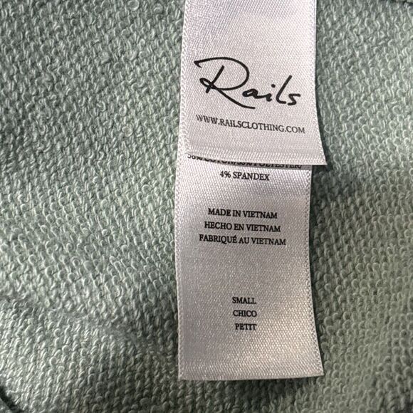 Rails Women's Reeves Sherbert Tie Dye Terry Sweatshirt Raw Hem Size Small - Picture 13 of 15